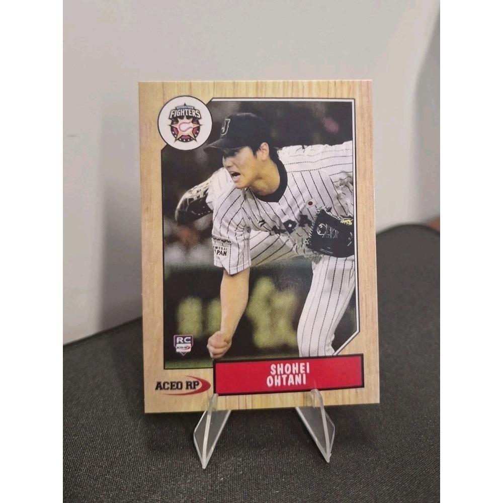 Shohei Ohtani Japan RC Aceo RP Nippon Ham Fighters Team Rare Rookie